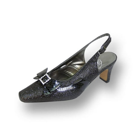 

FLORAL Pearl Women s Wide Width Slingback Evening Dress Shoes