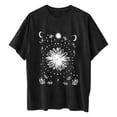 thumbnail image 4 of YDLCAFD Button Down Shirts for Women Work Pattern Women Oversized Loose Crew Neck Short Sleeve T Shirts Summer Tops Shirt Tops Women Printed Casual Tops Blouse, 4 of 4