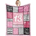 thumbnail image 1 of LHSHID Gifts for 13 Year Old Girl 13 Year Old Girl Gift Ideas Blanket 13th Birthday Gifts for Girls Birthday Gifts for 13 Year Old Girls 13 Year Old Girl Birthday Gifts Blanket 50"x60", 1 of 7