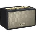 thumbnail image 1 of wonima44 A200 Portable Retro Bluetooth Speaker with Aux Input, USB Port, Micro SD Card Slot - Decorative Wireless Bookshelf Speakers Battery Powered, House Warming Gifts for New Home, Black and Gold, 1 of 1