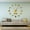 Gold,27inch, variant on Rat Terrier Breed Silhouettes Mirror Wall Art Stickers DIY Big Wall Clocks Feist Dog Pet Puppy Frameless Hanging Wall Watch Clock(Gold,27inch)
