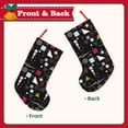 thumbnail image 2 of Uemuo Colorful Geometry Print Christmas Stockings, 18inch Xmas Hanging Stocking Decorations for Christmas Party Family Decor, 2 of 7
