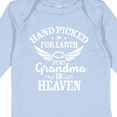 thumbnail image 4 of Inktastic Handpicked for Earth by My Grandma in Heaven Angel Wings Boys or Girls Long Sleeve Baby Bodysuit, 4 of 5