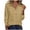 Khaki, variant on SYMOID Red Womens Long Sleeve Button Down Shirt - Wrinkle Free Breathable Casual Blouse for Office,Size L