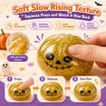 thumbnail image 5 of CQHVKQ 5 Pack 2" Mini Dumpling Squishy Mystery Box, Halloween Mystery Squishy Dumpling, Glitter Stress Relief Squeeze Balls with Steamer Box, Mystery Surprise Fidget Halloween Toys for Kids, 5 of 9