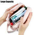thumbnail image 5 of Unique Bargains Floral Makeup Bag Zipper Flower Cosmetic Pouch Pink, 5 of 7