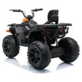 thumbnail image 6 of 24V 4WD Kids Ride on Electric ATV with 2 Seater,4-Wheeler Quad Car Toy w/ 2*200W Motor 7AH Battery Powered,4.9Mph Max Speed,LED Lights Spring Suspension for Boys & Girls,Green, 6 of 10