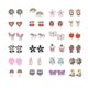 thumbnail image 1 of 20 Pairs Of Girls Clip On Earrings Kids Cute Flower Earring Princess Dress Up, 1 of 4