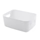 thumbnail image 1 of Organizador portátil de arte y manualidades depulgadas con asa, cajas de almacenamiento de plástico,Blanco, 1 of 5