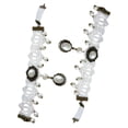 thumbnail image 1 of UPOUART 2Pcs White Lace Gloves Adjustable Comfortable Cuff Sleeve For Weddings Formal Events, 1 of 8