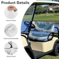 thumbnail image 7 of Aplkyhs Navy Blue Marble Golf Cart Seat Covers Club Car Elastic Golf Cart Seat Covers Front Seat A Perfect Balance of Warmth in Winter and Cooling in Summer Designed for Golf Lover Blue, 7 of 7