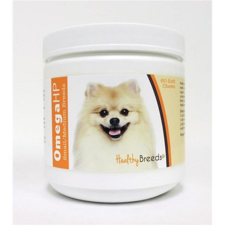 UPC: 0840235112518 | Healthy Breeds Pomeranian Omega HP Fatty Acid Skin and Coat Support Soft Chews
