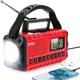 thumbnail image 2 of Lámpara de lectura de radio meteorológica de emergencia de 10000 mAh para acampar al aire libre (rojo), 2 of 7