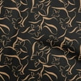 thumbnail image 1 of oneOone Silk Tabby Black Fabric Floral & Diy Clothing Quilting Fabric Print Fabric By Yard 42 Inch Wide, 1 of 4