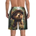 thumbnail image 3 of Yiaed Jungle Hat Bear Print Men's Swim Trunks with Lining Quick Dry Sports Shorts Beach Shorts Boardshorts-X-Large, 3 of 5