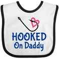 thumbnail image 3 of Inktastic Fishing Hooked on Daddy Boys or Girls Baby Bib, 3 of 4