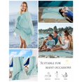 thumbnail image 5 of Turquoise Beach Towels Oversized Super Absorbent, Modern Marble Ink Painting Abstract Art Lightweight Bath Towel Quick Dry Sets For Bathroom/Pool/Rv Camping/Beach Play/Gym Room/Picnic 35"x70", 5 of 8