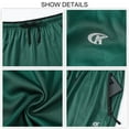 thumbnail image 6 of Tyhengta Mens Pants Athletic Open Bottom Running Pants Mesh Mens Sweatpants with Pockets Green/Black 2XL, 6 of 8