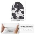 thumbnail image 2 of Lsque Black And White Sheeps Pattern Knitted Beanie, Unisex Winter Hat, Knit Hat Winter Beanies Thick Fisherman Beanies Cuffed Plain Skull Caps, 2 of 6