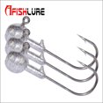 thumbnail image 5 of Eigraketly A FISH LURE 5PCS Acero al carbono y material de Juego de anzuelos de pesca de carpa Forma redonda Ball Head Anzuelos de aparejos de Pescar No.02 Eigraketly DJ0687-02, 5 of 5