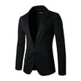 thumbnail image 1 of INSPIRE CHIC Blazer d'Affaires pour Homme Grande Taille à Revers Cranté, 1 of 7
