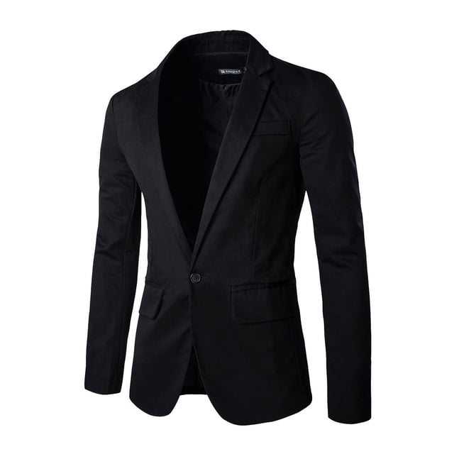 INSPIRE CHIC Blazer d'Affaires pour Homme Grande Taille à Revers Cranté