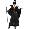 thumbnail image 1 of Evil Queen Maléfica Bruja Adulto Maxi Vestido De Halloween Cosplay Disfraces Fantasía, 1 of 4