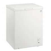Kenmore 5.1 cu ft Convertible Chest Freezer, Deep Freezer for Food Storage with Adjustable Temperature Control for Garage, Basement and Utility Room Use, White
