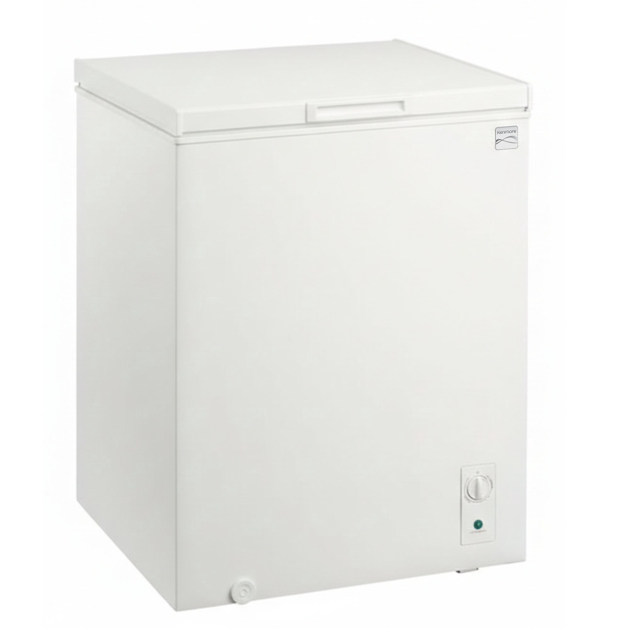 Kenmore 5.1 cu ft Convertible Chest Freezer, Deep Freezer for Food Storage with Adjustable Temperature Control for Garage, Basement and Utility Room Use, White