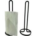 thumbnail image 4 of Blue Donuts Paper Towel Holder Countertop - Easy One-Handed Tear Paper Towel Holder, Farmhouse Paper Towel Holder, Black Paper Towel Dispenser Countertop, 4 of 5
