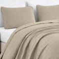 thumbnail image 3 of Chezmoi Collection Luca 3-Piece Oversized Bedspread Set, Queen Size, Khaki, Summer Quilt Lightweight Microfiber Bedspread 100 x 106, Floral Medallion Pattern Coverlet for All Season, 3 of 9
