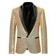 thumbnail image 3 of Conjunto de lentejuelas de baile informal de talla grande para hombre de primavera, ropa de fiesta de anfitrión en varios estilos, 3 of 5