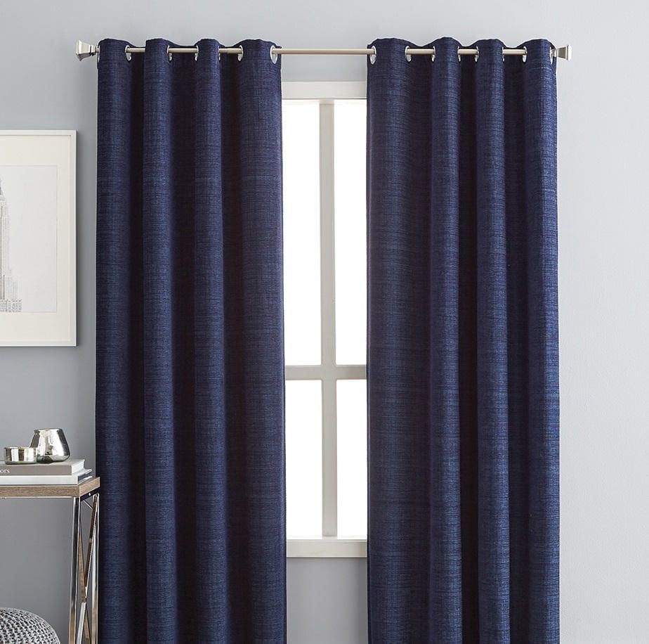 hometrends Textured Chenille Light Filtering Grommet Panel