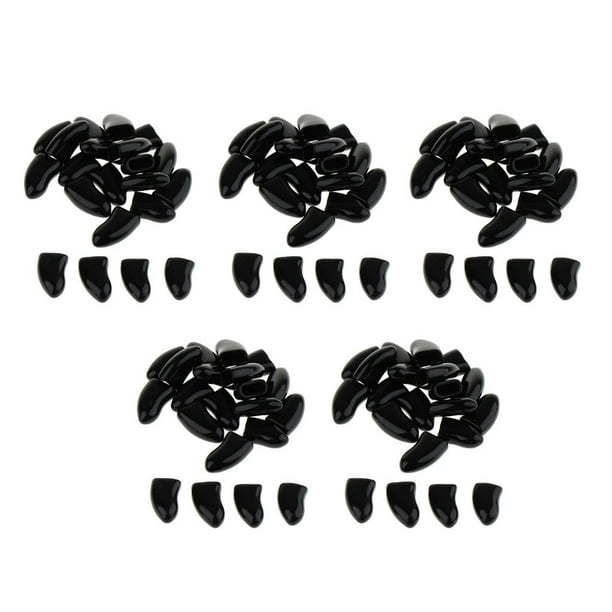 blandas para uñas de patas de perros y gatos, color negro XL Yuyangstore Tapones de uñas para gatos