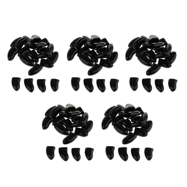 blandas para uñas de patas de perros y gatos, color negro XL Yuyangstore Tapones de uñas para gatos
