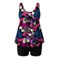 thumbnail image 5 of GEWSEY Womens Blouson Tankini Top No Bottom Loose Fit Swim Top Modest Tank Top Hot Pink, XL, 5 of 5
