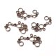 thumbnail image 2 of Alloy Cabochon Connector Settings Lead Free and Cadmium Free Flat Round Antique Bronze Color about 57mm long 38.5mm wide 2mm thick, 2 of 2