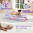 thumbnail image 2 of Gymax Canapé Modulable pour Enfants 10 Pcs, Sofa Sectionnel, Coussin de Sol Phosphorescent, 2 of 10