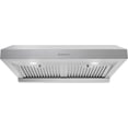 thumbnail image 4 of Streamline 30 in. Ampezzo Ducted Undermount 406 CFM Range Hood in Brushed Stainless Steel with Baffle Filters, Push Button Control, LED Lights, 4 of 9