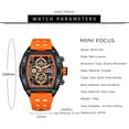 thumbnail image 5 of Men's Watches Luxury Sport Quartz Men's Quartz Watch Waterproof With Luminous Hands Chronograph Wristwatch Silicone Strap, 5 of 6