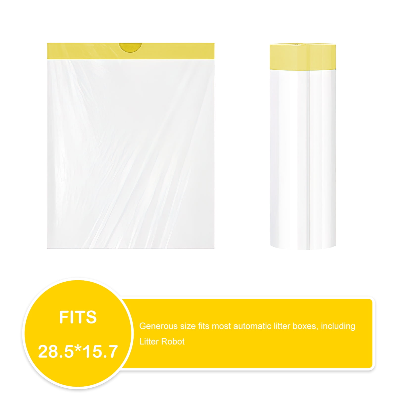 CATLK Garbage Bag for  Self Cleaning Litter Box, Strong and Durable, Convenient for Disposal 60PCS