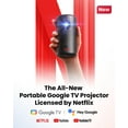thumbnail image 2 of Nebula Capsule 3 GTV Projector, 1080p Smart Mini Projector with Bluetooth, WiFi, Adapter, 2 of 6