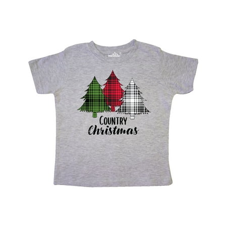 

Inktastic Country Christmas Plaid Trees Gift Toddler Boy or Toddler Girl T-Shirt