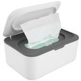 thumbnail image 1 of Wet Wipes Dispenser Multifunctional Wet Tissue Box with Dustproof Cover Refillable Wipe Container Keeps Wipes Fresh for Home Bedroom Nursery Room Car Office Bathroom, 1 of 9