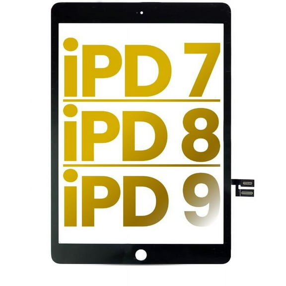 Replacement Digitizer Compatible With iPad 7 (2019) / iPad 8 (2020) / iPad 9 (2021) (Premium) (Black)