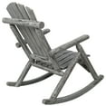thumbnail image 5 of Tcbosik Outdoor Wood Rocking Chair, Accent Rocker for Balcony, Garden, Patio, Porch, 330 lbs Capacity, Light Gray, 5 of 11