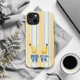 thumbnail image 6 of Cute Banana Twins in Striped Pyjamas Phone Case, Aesthetic Yellow Blue Watercolor Cover for iPhone 17 16 15 14 13 12 11 Pro Plus Mini, 6 of 6
