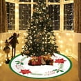 thumbnail image 4 of Hometravel Christmas Tree Skirt Mat, Round Non-Slip Floor Carpet for Xmas Tree, Festive Holiday Decor for Living Room, Bedroom, Seasonal Celebration, 4 of 8