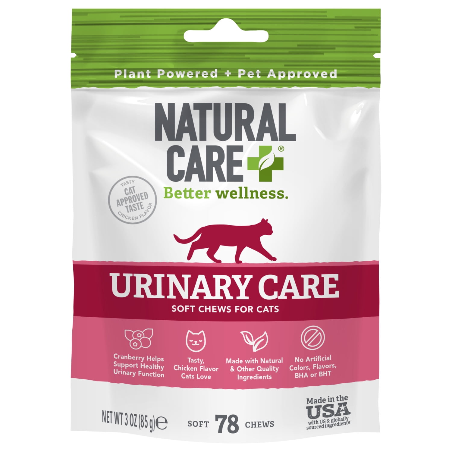 (6 pack) Natural Care Urinary Support Soft Chews for Cats, 78 Count