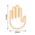 thumbnail image 4 of Zootealy Car Gesture Light with Remote Control, Funny Hand Signal LED Lamp for Car, Safety Warning Light, Anti-Rear-end Decorative Light, Orange Color, Battery Powered, Women's Version, 4 of 7